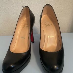 Christian Louboutin Black Heels with Red Sole